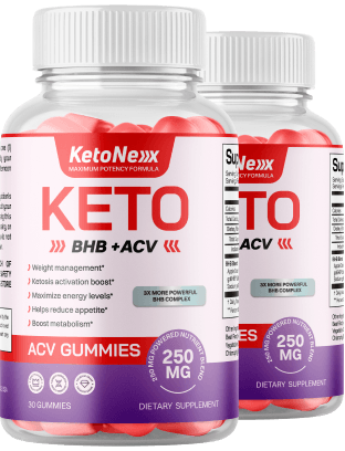 Two bottles of KetoNex gummies
